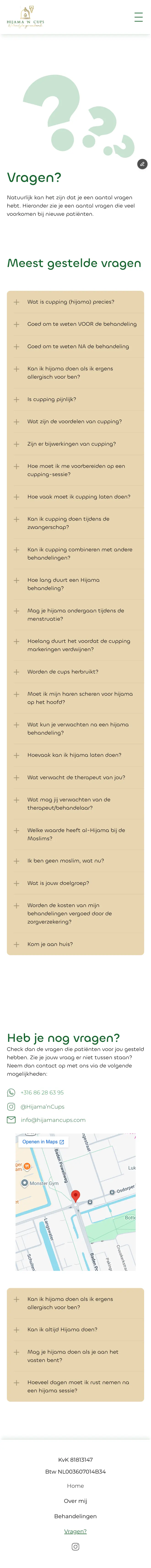 Veelgestelde vragen op mobiel