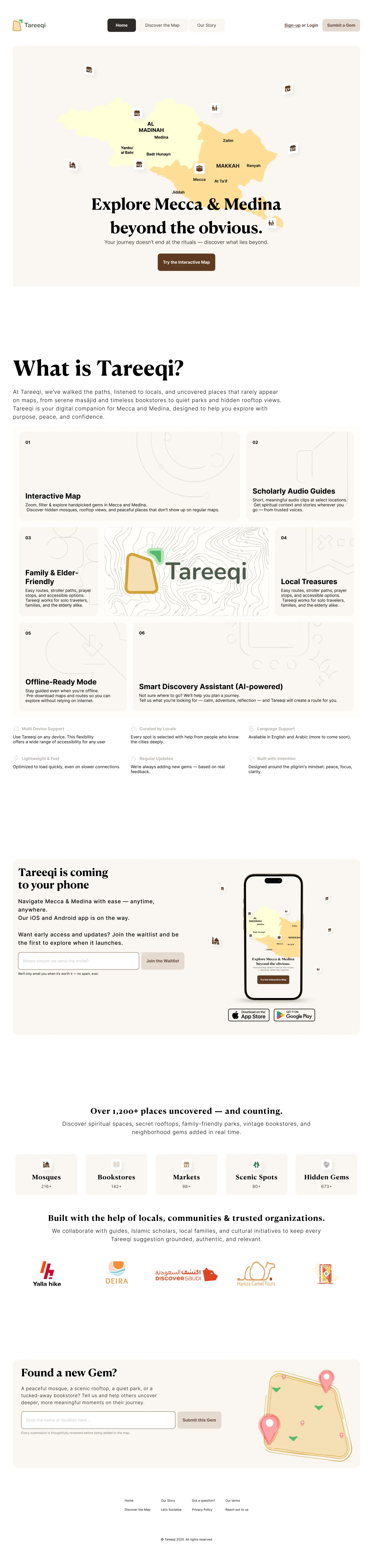 Landing / desktop v2 van Tareeqi